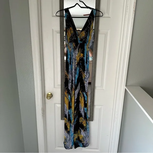 2 for $13 Maxi dress smocked waist medium - Picture 3 of 5